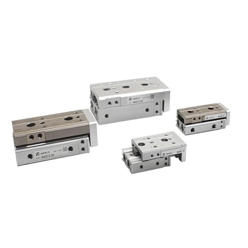 1 Stück pneumatischer Schiebetisch MXS20-10 MXS20-20 MXS20-50 MXQ25-30 MXQ25-75 MXS20L-100 MXQ25L-150 Doppelstangenführungsschiene Schiebepneumatikzylinder(100mm stroke,MXS20) von JEQGDLUI