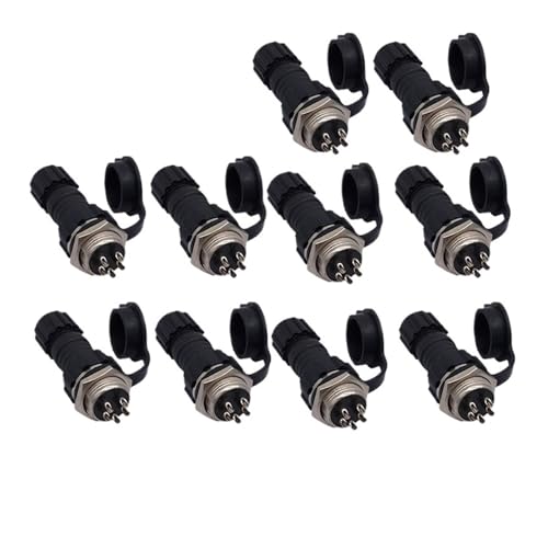 10 STÜCKE GX16 Anschlussmutter Männliche und Weibliche Buchse 2-10pin(Back nut 5P 10PCS) von JEQGDLUI