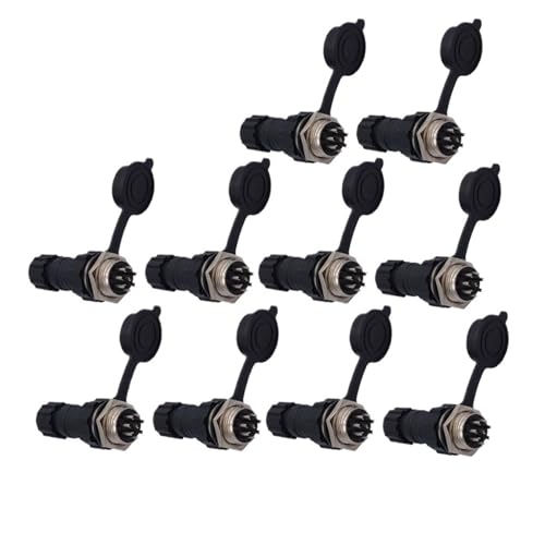 10 STÜCKE GX16 Anschlussmutter Männliche und Weibliche Buchse 2-10pin(Back nut 8P 10PCS) von JEQGDLUI