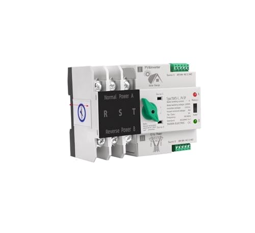 2P 3P 4P Schiene ATS Photovoltaik-Wechselrichter Dual Power Automatische Umwandlung Auswahlschalter unterbrechungsfreie 63A 100A 125A Photovoltaik-Solarenergie(3P,100A PV) von JEQGDLUI