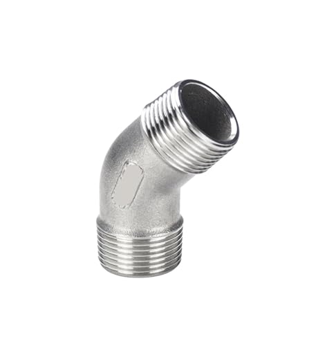 304 Edelstahl 45 Grad doppelter Außendraht-Winkel 135° Außendraht-Gewinde-Winkel Außenzahn-Winkel 4 Minuten 3 Minuten 1 Zoll 2 Zoll(G2) von JEQGDLUI