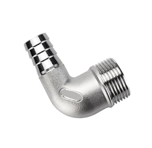 304 Edelstahl Außendraht Ellenbogen Pagode 90 Grad Außengewinde Weichwasserrohrverbindung Bambus gerader Stecker 4 Punkte(G1/2*outside diameter 16mm) von JEQGDLUI