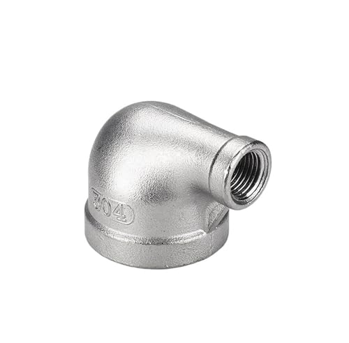 304 Edelstahl-Gewindewinkelstück 90 Grad großer und kleiner Kopf Reduziergewinde Wasserrohr Reduzierstück Innendraht-Winkelstück Sanitärverbindung G1(G1*G1/4) von JEQGDLUI