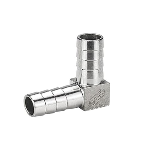 304 Edelstahl L-förmiges Drei-Wege-Pagodengelenk Wasserpfeife Lederpfeife Luftröhre Pagodenkopf 4/6 Punkte(Outside diameter 15mm) von JEQGDLUI