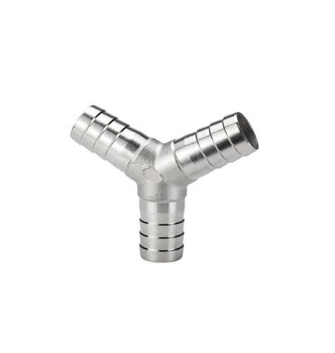 304 Edelstahl Y-Typ Dreiwege-Pagodenverbindung Wasserpfeife Lederpfeife Luftröhre Pagodenkopf 4/6 Punkte(Outside diameter 32mm) von JEQGDLUI