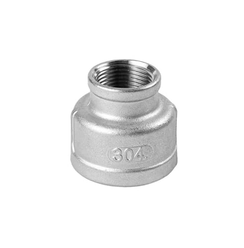 304 Edelstahl kleiner und großer Kopf zur Reduzierung des inneren Drahtrohrrings mit Innengewinde, zur Reduzierung des Kopfes, Wasserheizung, Wasserrohrverbindungszubehör, 1 Zoll(G3/4*G3/8) von JEQGDLUI