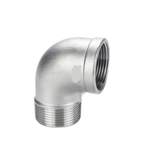 304 Präzisionsguss-Edelstahl-Innen- und Außendrahtbogen, rechtwinkliger 90-Grad-Gewindeadapter, 2 Minuten, 4 Minuten, 1 Zoll, 2 Zoll(G3/8) von JEQGDLUI