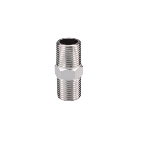 Edelstahl-Verbindung, direkter Außendraht-zu-Draht-T-Winkel, 6 Minuten bis 4 Minuten, Zubehör for Warmwasserbereitungsrohre mit variablem Durchmesser(G1/2*length 50mm) von JEQGDLUI