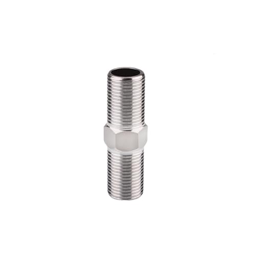 Edelstahl-Verbindung, direkter Außendraht-zu-Draht-T-Winkel, 6 Minuten bis 4 Minuten, Zubehör for Warmwasserbereitungsrohre mit variablem Durchmesser(G1/2*length 70mm) von JEQGDLUI