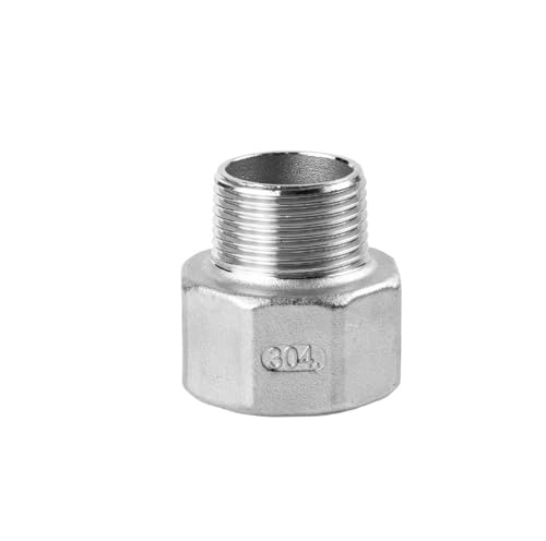 Innen- und Außendrähte aus Edelstahl 304, Kopfrohrschellen mit variablem Durchmesser, reduzierender Durchmesser, direkte Verbindung von Innenzähnen zu Außenzähnen, 6 Minuten bis 4 Minuten(G1-1/4*G3/4) von JEQGDLUI