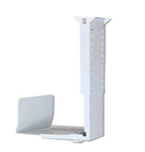 JEQGDLUI DL-GD50 Universeller PC-Gehäusehalter unter dem Schreibtisch, Wandseite, CPU-Ständer, Verstellbarer Computer-Mainframe-Aufhänger, Host-Box-Ständer, Halterung(White) von JEQGDLUI