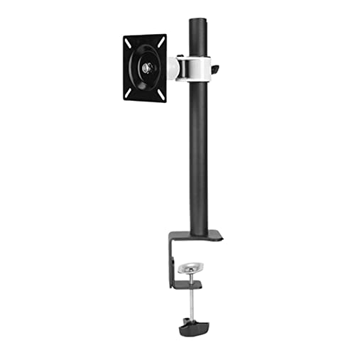 JEQGDLUI DL-T500-140 drehbare Klemmbasis aus Stahl for einen einzelnen Computer-Monitorständer, LCD-Monitor-Halterung, Desktop-Computer-Schreibtischständer(DL-T500-140 Black) von JEQGDLUI
