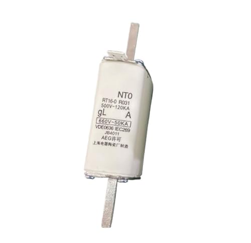 JEQGDLUI Sicherung NT0 RT16-0 Flachkontakt-Sicherungseinsatz Flachsicherung 80A 100A 125A 160A(NT0-63A) von JEQGDLUI