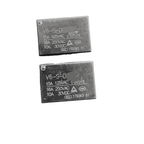 Leistungsrelais 12V DC 2 Stück V6-S-DC12V 4 Pin von JEQGDLUI
