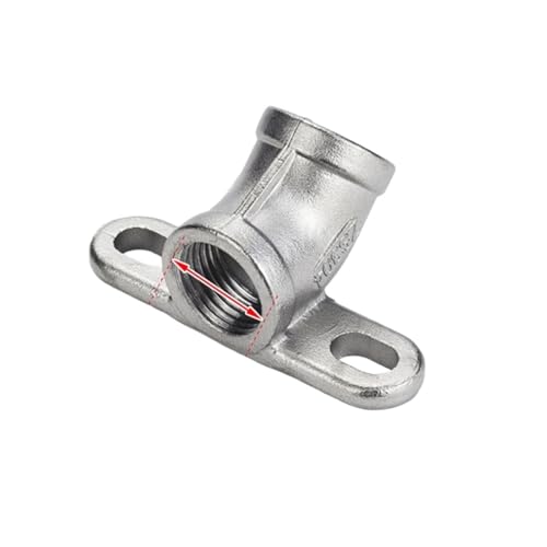 Winkelstück aus Edelstahl 304 mit Sitz 90 Grad, 4 Punkte, Trinkbrunnen kann mit Sockel 45 Grad befestigt werden, Innendrahtbiegung 6 Punkte(201-45 degrees-G3/4) von JEQGDLUI