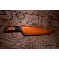 Jagd Bowie Messer Rustikal Hand Geschmiedet Unikat Personalisierte Handarbeit, Vater Geschenk, Sammler 35cm - 14 Zoll von JEREBLEATHER