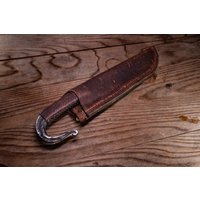 Wikinger/Nordisch/Keltisch/Jagd Wikingermesser Rustikal Handgeschmiedet Unikat Personalisierte Handarbeit, Vatergeschenk, Sammlergeschenk, 30 cm von JEREBLEATHER