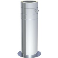 Jeremias - dw-eco 2.0 Teleskopstütze 190-630 mm mit Teleskopkopf mit Kondensatablauf seitlich und 1/2' Nippel Edelstahl ø 200 mm von JEREMIAS