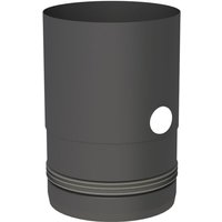 Pellet-line Geräteanschluss mit Einzug und Messstutzen Edelstahl schwarz ø 100 mm - Jeremias von JEREMIAS
