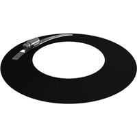 Pellet-line Wandrosette Edelstahl schwarz ø 100 mm - Jeremias von JEREMIAS