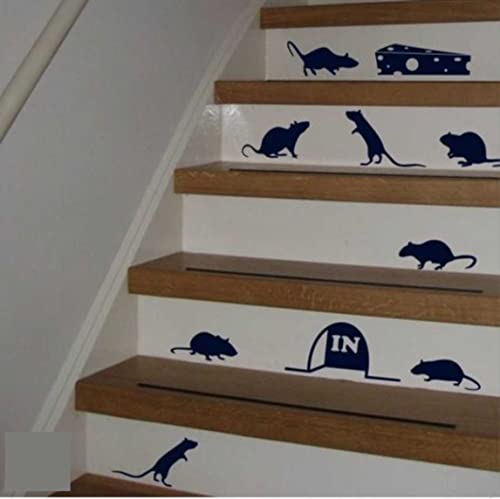 Maus Treppenaufkleber Mäuse mit Käse Dekoration von JERMA Allerhandestickers