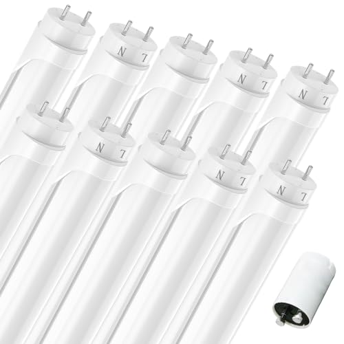 JESLED LED-Röhre 150 cm T8 G13 flimmerfrei - 24W 3960 Lumen (165 lm/W) 4000K Neutralweiß - Röhrenlampe mit Starter - LED-Tube für Büro & Industrie - 10 Stück (1,51m) von JESLED