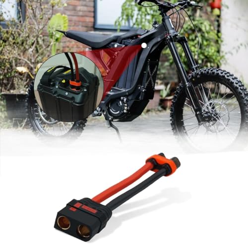 JESTOP QS8 Buchse auf 6 mm Stecker, Drahtverbinder, 8 AWG, 10,2 cm für Sur Ron EBMX Batterieadapterdraht, Anti-Funken-Hochstrom-Elektrostecker mit Silikondraht, wasserdichtes Plug-and-Play für Sur Ron von JESTOP
