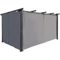 Jet-line - Gardine Seitenvorhang für Pavillon Luxor anthrazit 2 Stück à ca. 3m Breite Jet-line - Gardine Seitenvorhang für Pavillon Luxor anthrazit 2 Stück à ca. 3m Breite von JET-LINE