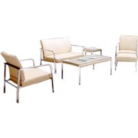 Gartenset Aphrodite, creme Edelstahl Gartenmoebel Gartenset Lounge Jet-line Essgarnitur Gartenlounge von JET-LINE