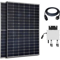 Balkonsolaranlage 830W Module 800W/600W Wechselrichter drosselbar App von JET-LINE