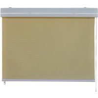 Jet-line - Vertikalmarkise 1.7 x 2.3 m Balkonmarkise Beschattung Kassettenrollo beige von JET-LINE