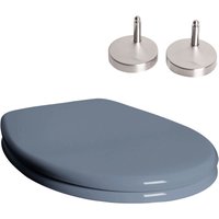 Jet-line - wc Sitz mit Softclose Toilettensitz in grau wc Deckel von JET-LINE