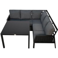 Gartenset Garten Lounge Ariana in schwarz Gartenmöbel Alu - Jet-line von JET-LINE
