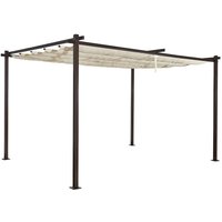 Jet-line - Pavillon Pergola luxor light 3x4m beige-anthrazit Schiebedach von JET-LINE