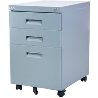 Büro Rollcontainer 3 Schubladen Hängeregistratur abschliessbar paul grau Bürocontainer von JET-LINE