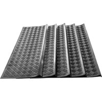 Stufenmatten frederike 5er-Set Außenbereiche Treppenmatten Antirutschmatte 25x89 cm von JET-LINE