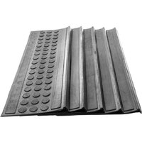 Jet-line - Stufenmatten melina 5er-Set Außenbereiche Treppenmatten Antirutschmatte 25x75cm schwarz von JET-LINE