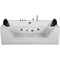 Whirlpool Spa Whirlwanne Badewanne weiss Vollausstattung Heizung Ozon led von JET-LINE