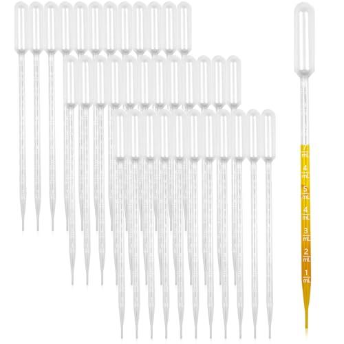 Pipette 10ml, 35 Stück Pipette Lang 30cm Pipetten Plastik Einwegpipetten Tropfpipette Pipettes 10ml Pipette Aquarium Pipette Dünger Plastikpipetten für Haustier ätherische Labor Süßigkeitenformen von JETOP