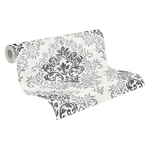 Livingwalls Vliestapete Jette Joop Tapete mit Ornamenten barock 10,05 m x 0,53 m grau metallic schwarz Made in Germany 339241 33924-1 Livingwalls Vliestapete Jette Joop Tapete mit Ornamenten barock 10,05 m x 0,53 m grau metallic schwarz Made in Germany 339241 33924-1 von JETTE
