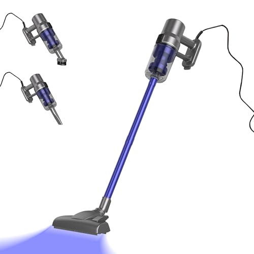 Jetzt S10 Staubsauger mit Kabel， 20500Pa Stielstaubsauger mit 4.5m Kabel, 6-in-1 Mit HEPA-Filter und 70cm Längerschlauch, 600w Handstaubsauger mit 4,5m Kabel für Parkett, Teppiche & Fliesen,Tierhaar von JETZT