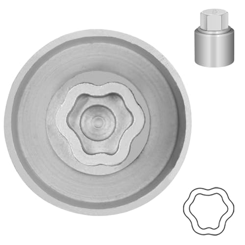 JEUCLEL Typ B Radsicherungsmutter Schlüssel kompatibel mit Land Rover Range Rover Evoque Freelander Velar, Radschloss Radmutter Adapter, Auto Anti-Diebstahl Schraube Mutter Entfernen Schlüssel JEUCLEL Typ B Radsicherungsmutter Schlüssel kompatibel mit Land Rover Range Rover Evoque Freelander Velar, Radschloss Radmutter Adapter, Auto Anti-Diebstahl Schraube Mutter Entfernen Schlüssel von JEUCLEL