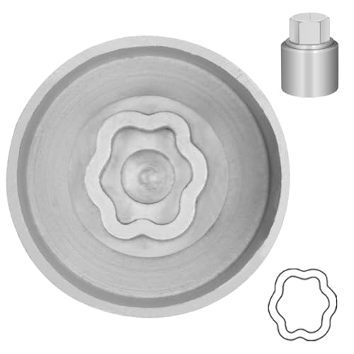 JEUCLEL Typ I Radsicherungsmutter Schlüssel kompatibel mit Land Rover Range Rover Evoque Freelander Velar, Radschloss Lug Nut Adapter, Auto Anti Diebstahl Schraube Mutter Entfernen Schlüssel Stecknuss JEUCLEL Typ I Radsicherungsmutter Schlüssel kompatibel mit Land Rover Range Rover Evoque Freelander Velar, Radschloss Lug Nut Adapter, Auto Anti Diebstahl Schraube Mutter Entfernen Schlüssel Stecknuss von JEUCLEL