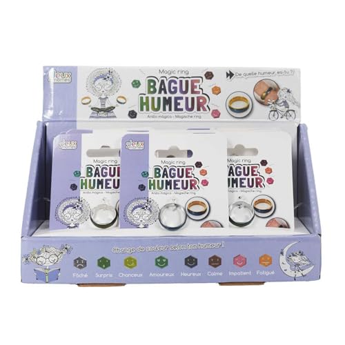 SPIELZEUG 2 KINDER, EA10074, Bringen etwas Phantasie auf Ihre Finger mit dem Stimmungsring : wechselt die Farbe je nach Ihrer Stimmung, einfaches Design und sichere Materialien für Kinder. von JEUX 2 MOMES