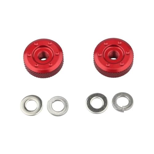 Ketteneinstellungsmuttern kompatibel mit CT125 Hunter Trail 125 DAX ST125 MSX125 Grom Monkey Motorcycles(Rot) von JEVyhbrHw