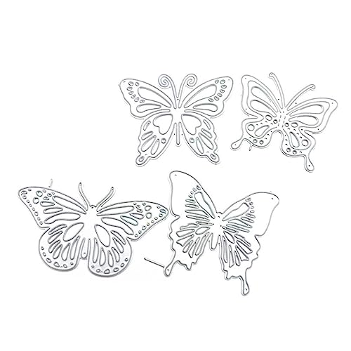 JEWEDECO 1 Satz Handwerksformen Schmetterlinge Formschneiden Matcher Papier Handwerksform Silber JEWEDECO 1 Satz Handwerksformen Schmetterlinge Formschneiden Matcher Papier Handwerksform Silber von JEWEDECO