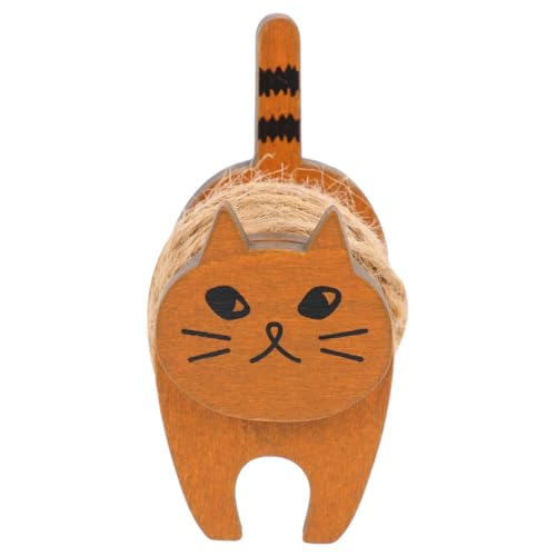 JEWEDECO Satz Holz Seilhalter Kabelrolle Katzenform DIY Organizer Hanfseil Garnhalter Aufbewahrungshalter Praktisch JEWEDECO Satz Holz Seilhalter Kabelrolle Katzenform DIY Organizer Hanfseil Garnhalter Aufbewahrungshalter Praktisch von JEWEDECO