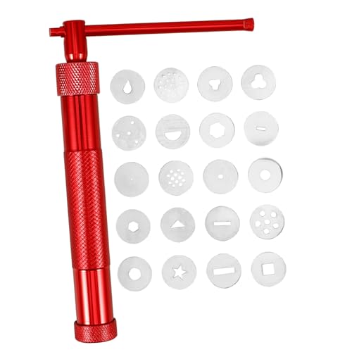 JEWEDECO 1satz Edelstahl-knetwerkzeugen Für Polymer Clay Extruder-mundstück-Formen Praktische Knetepresse Für Kreative -projekte Der Töpferkunst von JEWEDECO