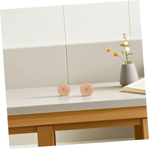 JEWEDECO 10 Stück Teiliges Mini Holzräder Langlebige DIY Bastelräder für Vielseitig für Modellfahrzeuge Kreative Spielzeugprojekte Kompakt und Leicht Transportierbar von JEWEDECO