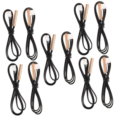 JEWEDECO 10 Stück Temperatursensor Gummi Temp Temp Sensor Sonde Kupfer Klimaanlage Sensor Abs JEWEDECO 10 Stück Temperatursensor Gummi Temp Temp Sensor Sonde Kupfer Klimaanlage Sensor Abs von JEWEDECO